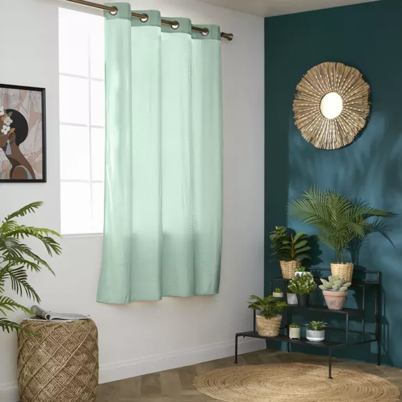Rideau occultant velours (140 x 180 cm) Fern Vert sauge