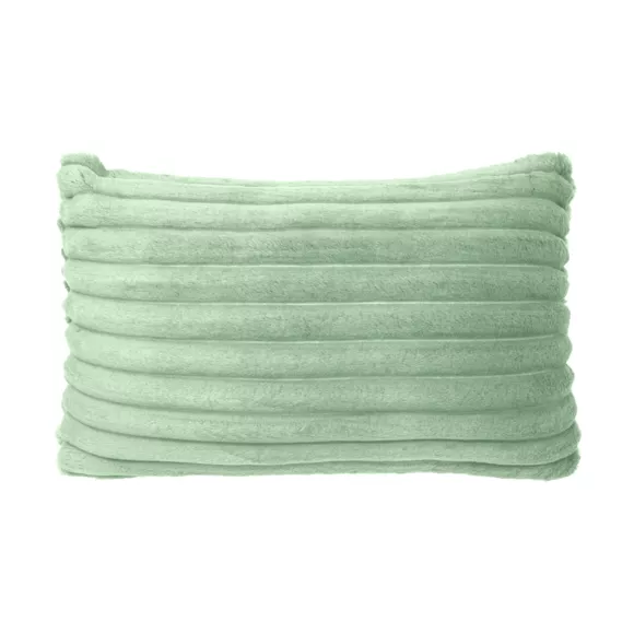 Funda de cojín rectangular franela (30 x 50 cm) Dune Verde salvia