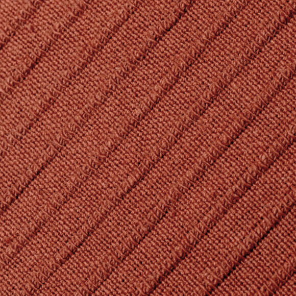 Couvre-lit coton tissé (220 x 250 cm) Léa Terracotta