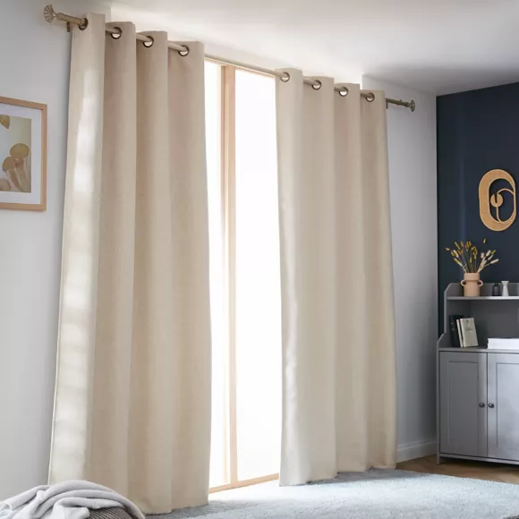 Cortina opaca térmica (140 x 240 cm) Alba Beige gris
