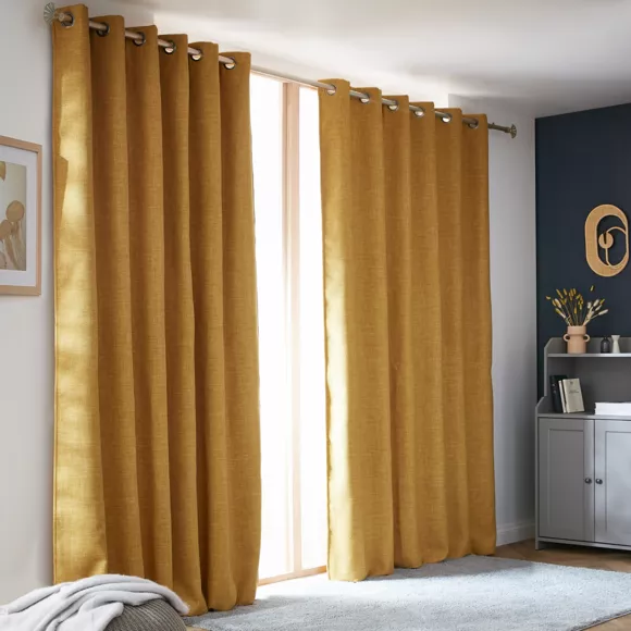 Tenda oscurante termica (180 x 260 cm) Alba Giallo senape
