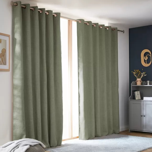 Rideau obscurcissant thermique (180 x 260 cm) Alba Vert romarin