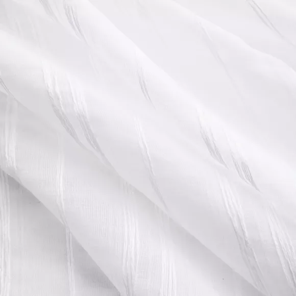 Voilage galon fronceur (280 x 240 cm) Théo Blanc