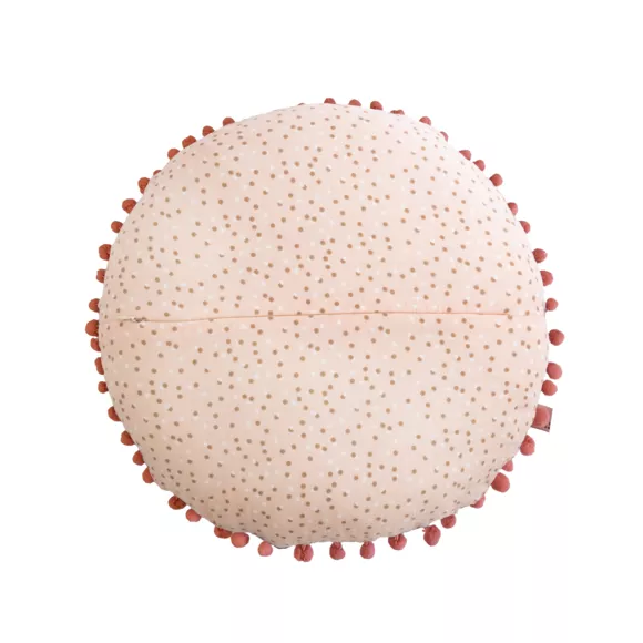 Cojín redondo infantil de algodón (40 cm) Forêt enchantée Multicolor