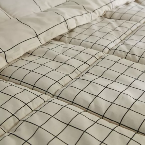 Nórdico estampado y una funda para almohada (140 x 200 cm) Carrie Beige 