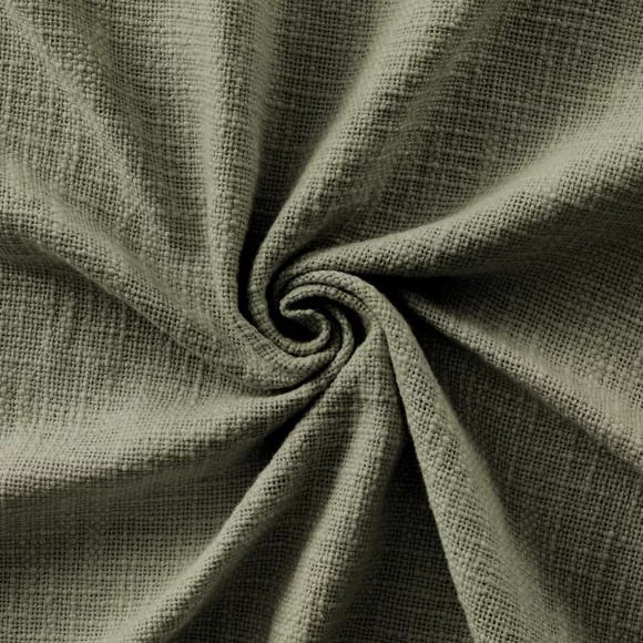 Cortina de algodón ajustable (140 x max 270 cm) Sixtine Verde romero
