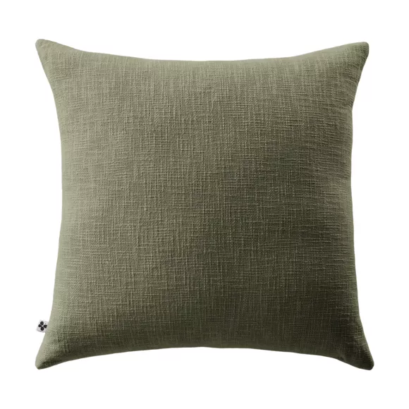 Coussin dŽhoussable 60 x 60 cm Slub SIXTINE Thym
