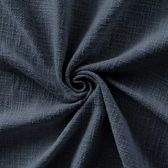 Katoenen plaid (180 x 220 cm) Sixtine Nachtblauw