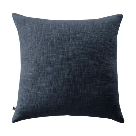 Coussin dŽhoussable 60 x 60 cm Slub SIXTINE Minuit
