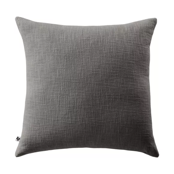 Coussin dŽhoussable 60 x 60 cm Slub SIXTINE Ardoise