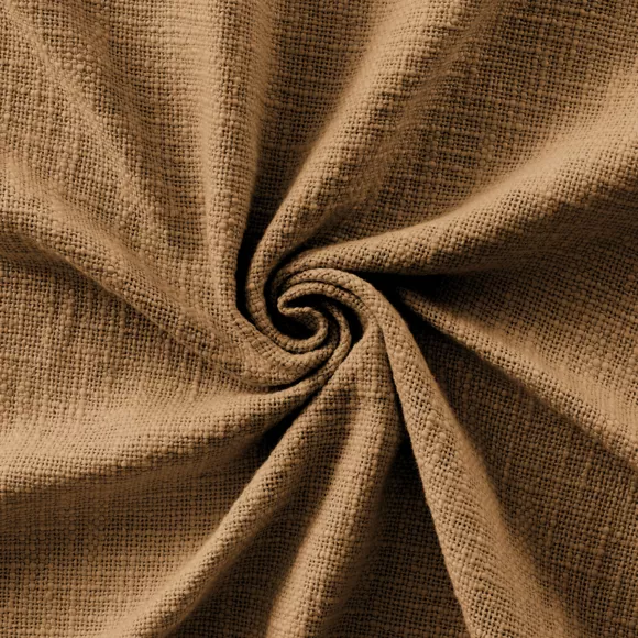 Plaid 130 x 160 cm Slub SIXTINE Camel