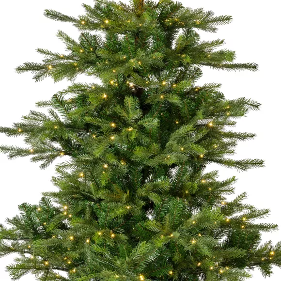 Künstlicher beleuchteter Weihnachtsbaum für draußen 700 LEDs H240 cm Glorious Tannengrün