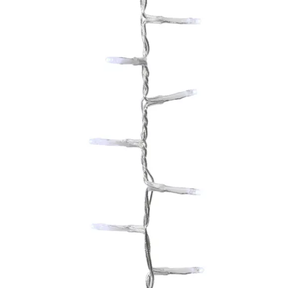 Guirlande lumineuse 34 m 1500 LED câble transparent NewLuxe Blanc froid