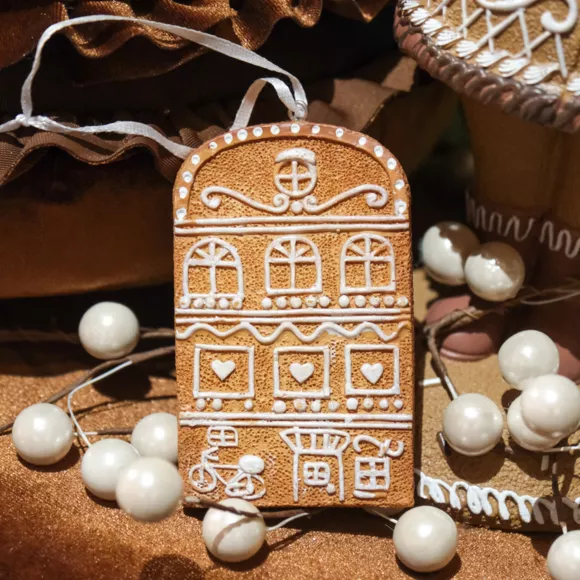Hangend huisje (H10 cm) Kerstkoekje lekkernij