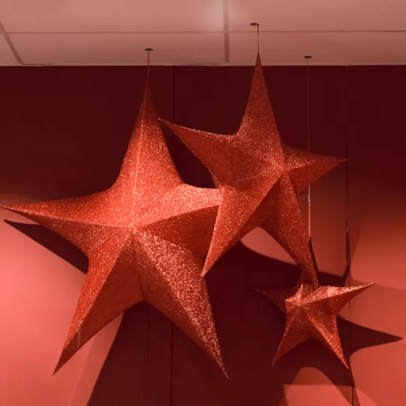 Kerstster om op te hangen Laura Rood