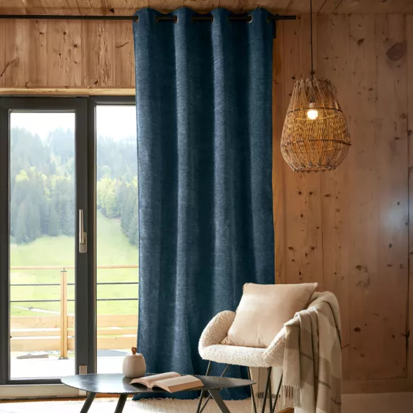 Rideau occultant isolant Total Blackout (140 x 260 cm) Magnus Bleu nuit