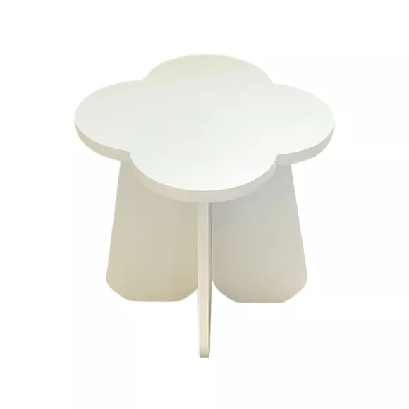 Tabourete infantil madera (H29 cm) Nuve Blanco