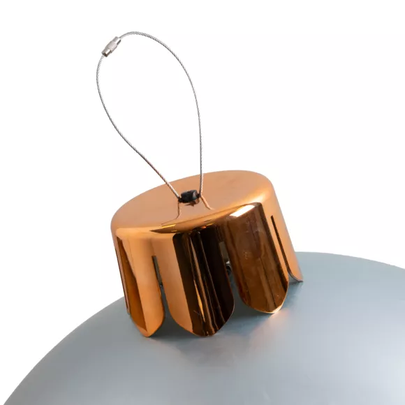 Bola grande de navidad hinchable D45 cm Plata