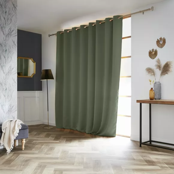 Rideau obscurcissant (280 x 260 cm) Dark Vert kaki