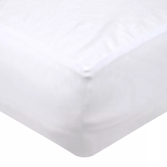 Protège-matelas alèse molleton imperméable (180 x 200 cm) Serena Blanc