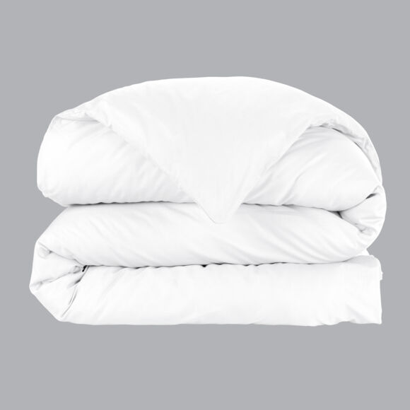 Housse de couette percale de coton (140 x 200 cm) Cali Blanche