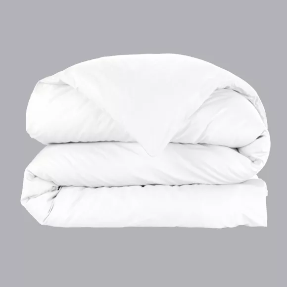 Funda nórdica de algodón percal (140 cm) Cali Blanca