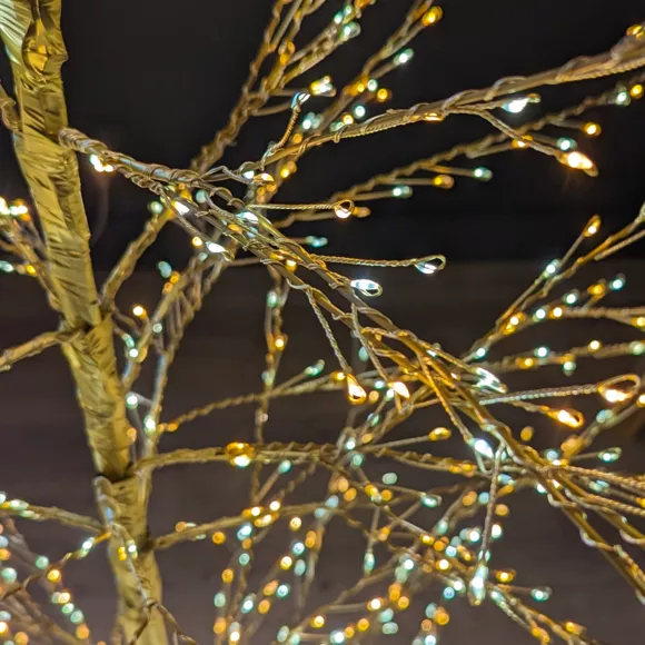 Árbol luminoso 1755 LED (H180 cm) Christmas Luxe Oro y blanco cálido