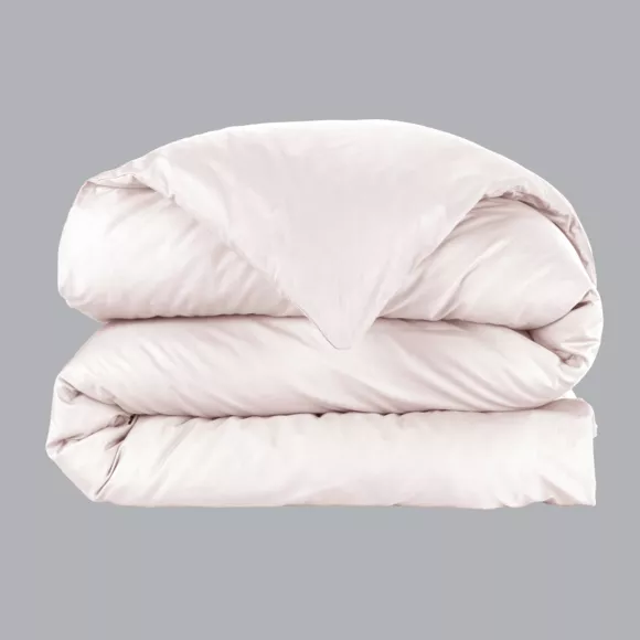 Housse de couette percale de coton (140 x 200 cm) Cali Rose poudré