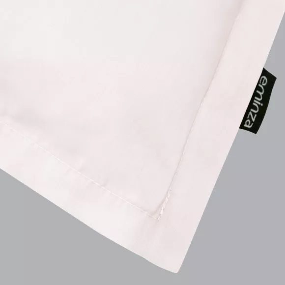 Taie d'oreiller carrée percale de coton (80 x 80 cm) Cali Rose poudré
