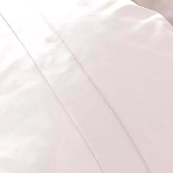 Taie d'oreiller carrée percale de coton (65 x 65 cm) Cali Rose poudré