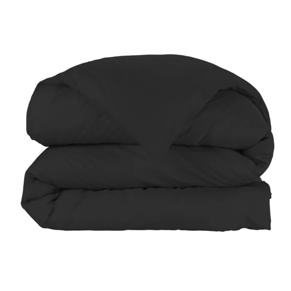 Funda nórdica de algodón percal (140 cm) Cali Negra
