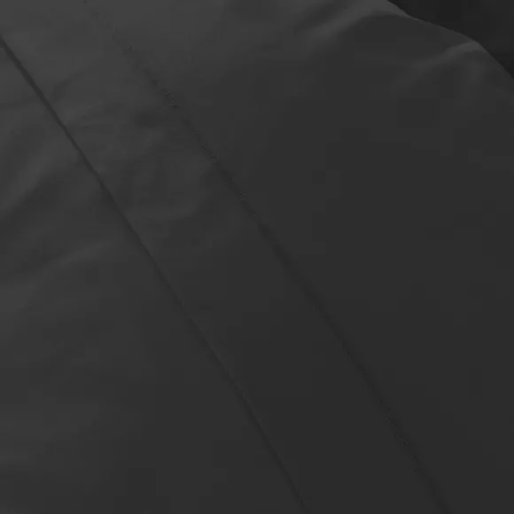 Drap plat percale de coton (180 x 290 cm) Cali Noir