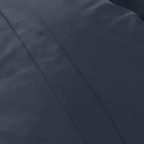 Taie d'oreiller carrée percale de coton (65 x 65 cm) Cali Bleu marine