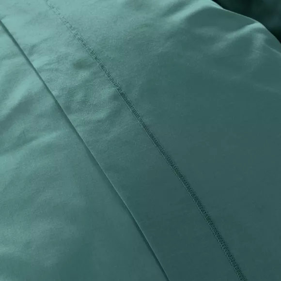 Taie de traversin percale de coton (L185 cm) Cali Bleu canard