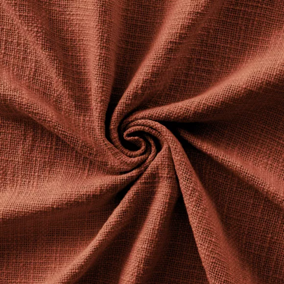 Cortina de algodón ajustable (140 x max 270 cm) Sixtine Terracota