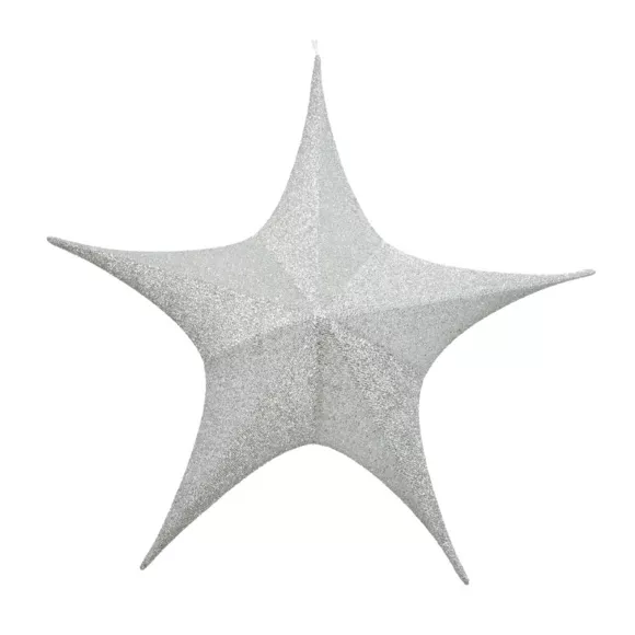Kerstster om op te hangen (D180 cm) Kerstmis Zilver