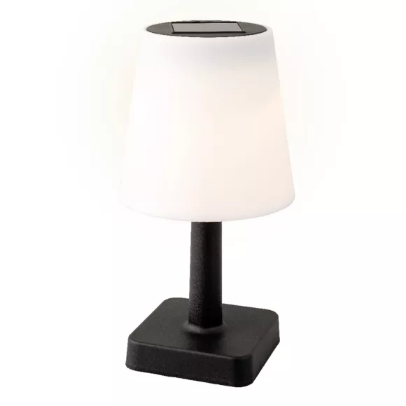 1 Solar lampe de table dia12-H23cm-1L noir