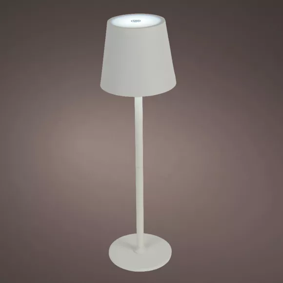 Lampe de table sans fil rechargeable USB 48 LED (H37 cm) Brooklyn Blanc