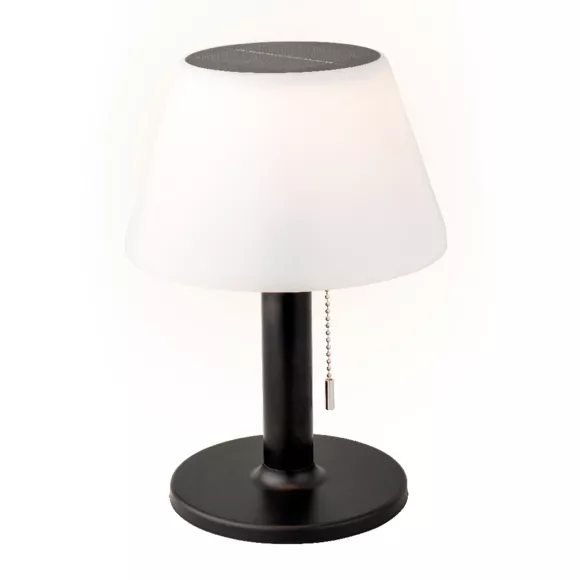 1 Solar lampe de table dia20-H28cm-10L noir/blanc