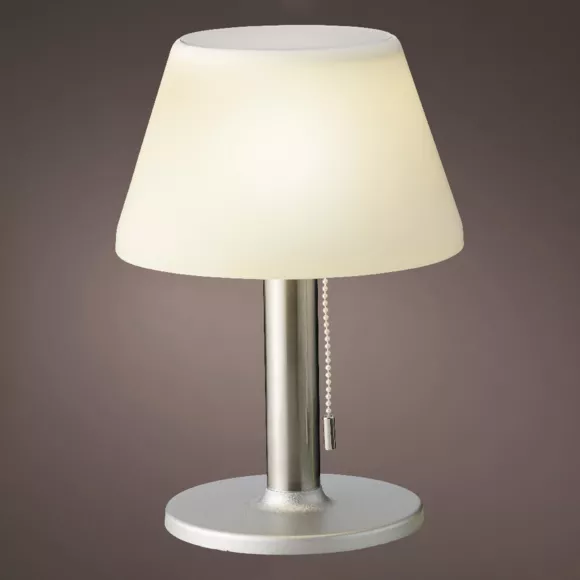 1 Solar lampe de table dia20-H27.80cm-10L blanc