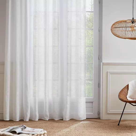 Voilage galon fronceur (280 x 240 cm) Maël Blanc