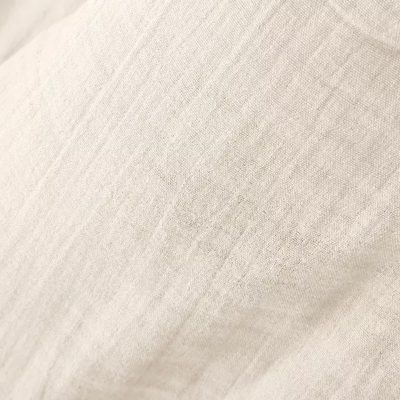 Coussin de sol gaze de coton (50 x 50 cm) Gaïa Beige pampa
