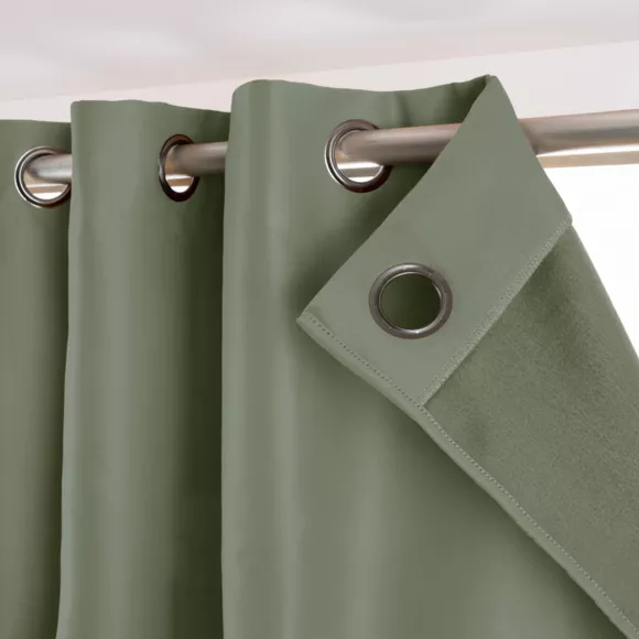 Rideau obscurcissant thermique (280 x 260 cm) Calore Vert kaki