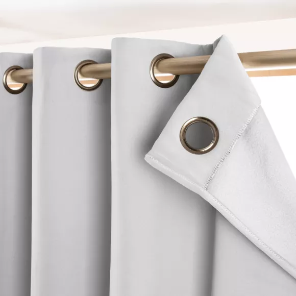 Tenda termica oscurante termica (140 x 240 cm) Calore Grigio chiaro