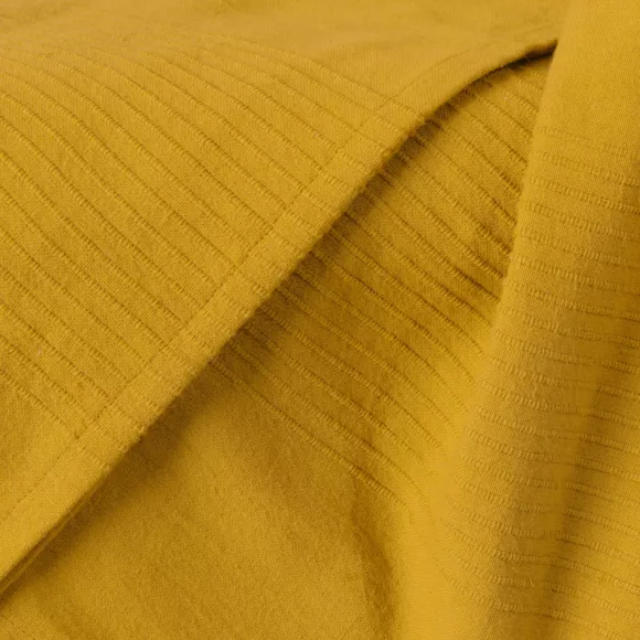 Geweven katoenen bedsprei (220 x 250 cm) Léa Saffraangeel