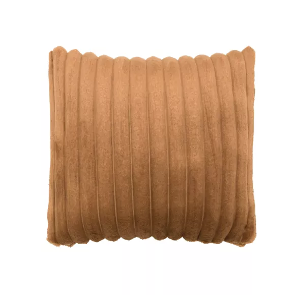 Funda de cojín cuadrada franela (40 x 40 cm) Dune Camel
