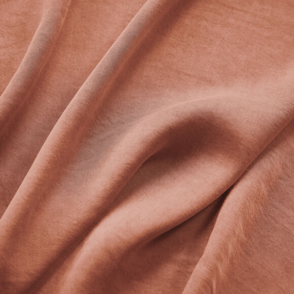 Hoeslaken gewassen TENCEL™ Lyocell (90 x 200 cm) Olivia Terracotta