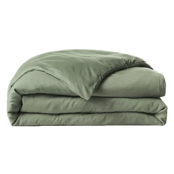 Bettbezug aus gewaschenem TENCEL™ Lyocell (140 x 200 cm) Olivia Rosmaringrün