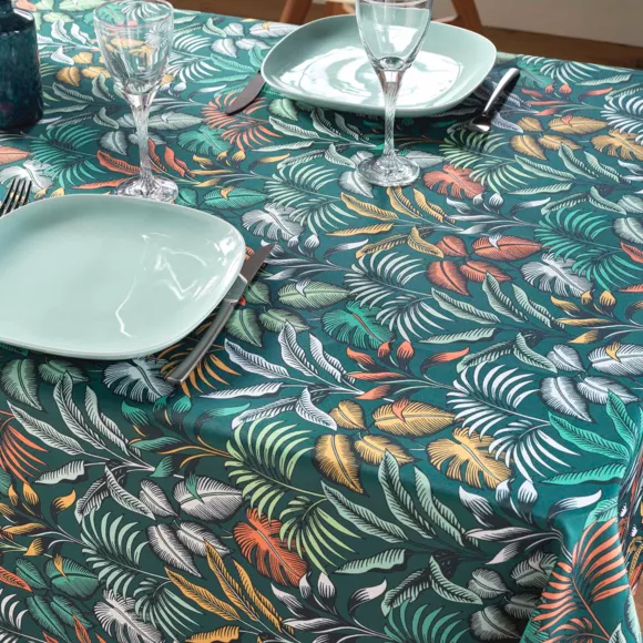 Nappe Rectangle (145 x 240 cm) Stylis Bleu, Polyester ImprimŽ