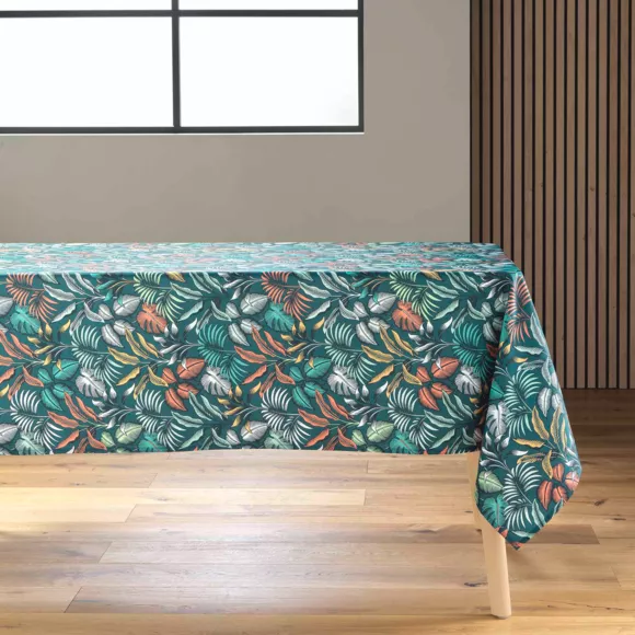 Nappe Rectangle (145 x 240 cm) Stylis Bleu, Polyester ImprimŽ